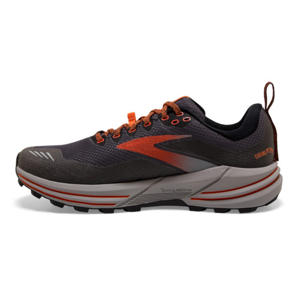 Brooks Men's Cascadia 16 GTX - Black/Ebony/Cinnabar - Image 2