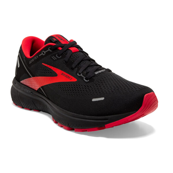 Brooks Men's Ghost 14 GTX - Black/Blackened Pearl/HighRisk - Image 3