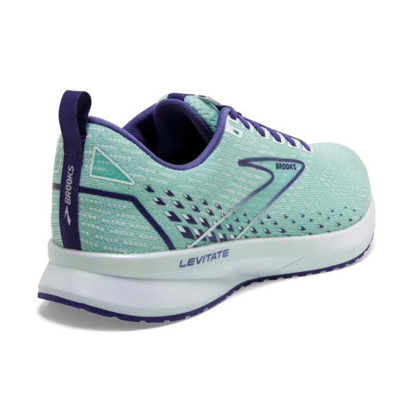 Brooks Women's Levitate 5 - Yucca/Navy Blue/White - Image 4