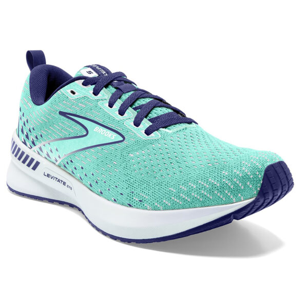 Brooks Women's Levitate GTS 5 - Yucca/Navy Blue/White - Image 3