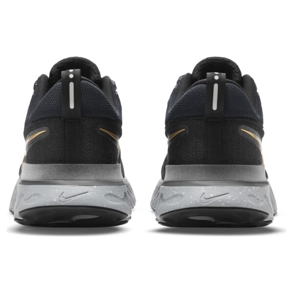 Nike Men's React Infinity Run Flyknit 2 - Black/Metallic Gold/Smoke Grey/Grey Fog - Image 5