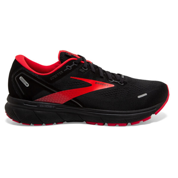 Brooks Men's Ghost 14 GTX - Black/Blackened Pearl/HighRisk