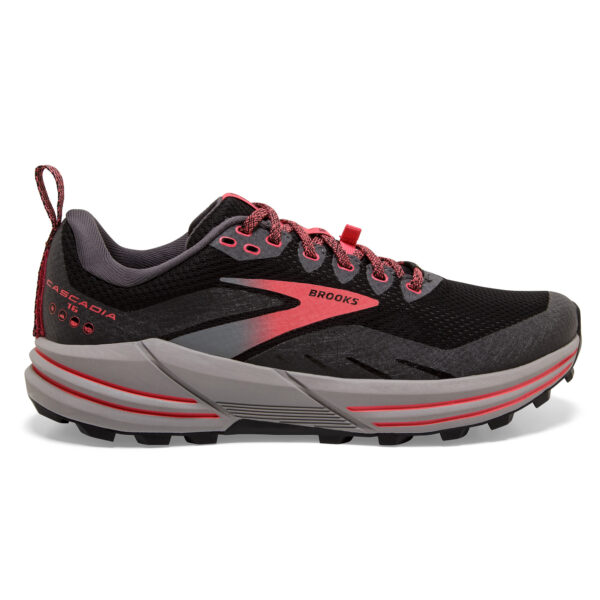 Brooks Women's Cascadia 16 GTX - Black/Blackened Pearl/Coral