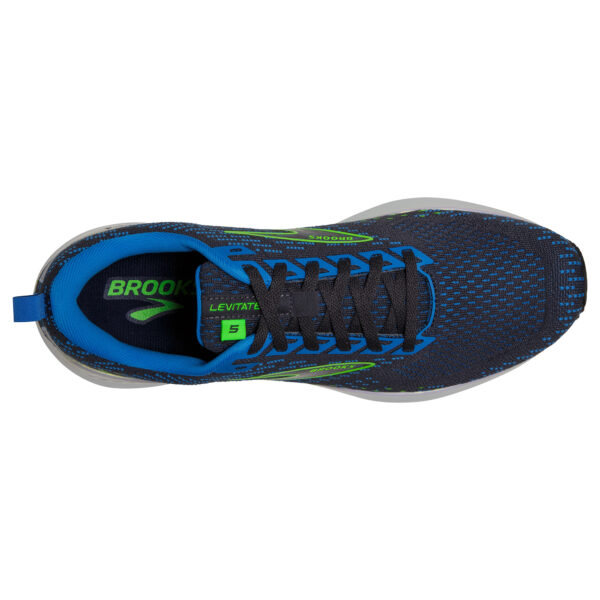 Brooks Men's Levitate GTS 5 - India Ink/Blue/Green Gecko - Image 4