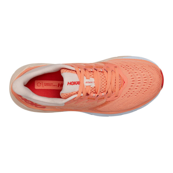 Hoka Women's Arahi 5 - Cantaloupe/Silver Peony - Image 6