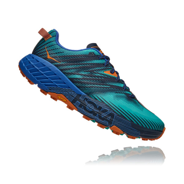 Hoka Men's Speedgoat 4 - Atlantis/Dazzling Blue - Image 3