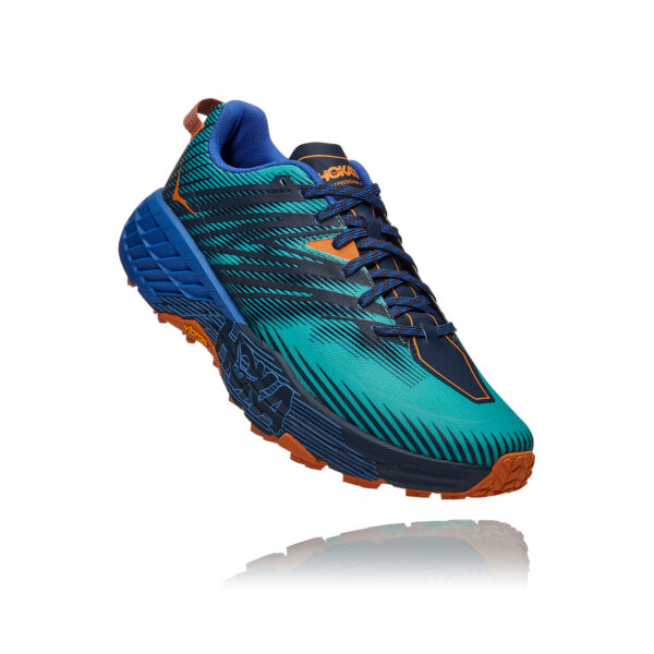 Hoka Men's Speedgoat 4 - Atlantis/Dazzling Blue - Image 2