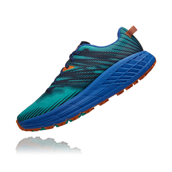 Hoka Men's Speedgoat 4 - Atlantis/Dazzling Blue - Image 5