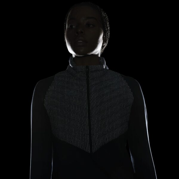 Nike Women's Therma-FIT Run Division Jacket - Black/Atomic Orange/Blkref - Image 11