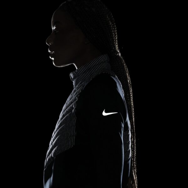 Nike Women's Therma-FIT Run Division Jacket - Black/Atomic Orange/Blkref - Image 12