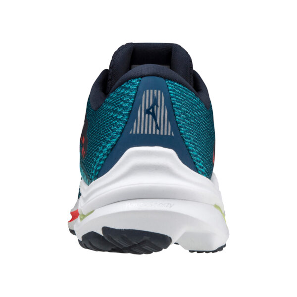 Mizuno Men's Wave Inspire 17 - Gibraltor Sea/Nimbus Cloud/Ignition Red - Image 6