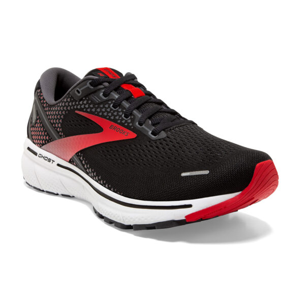 Brooks Men's Ghost 14 - Black/Red/White - Image 3