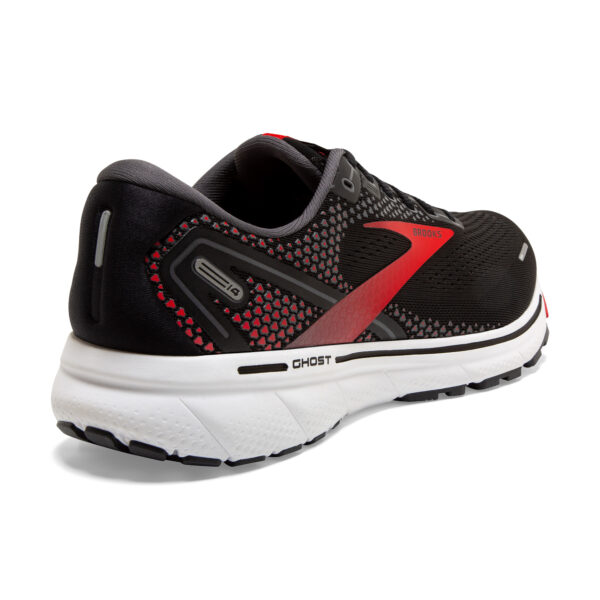 Brooks Men's Ghost 14 - Black/Red/White - Image 4