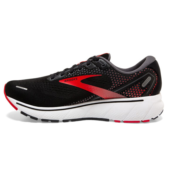 Brooks Men's Ghost 14 - Black/Red/White - Image 2