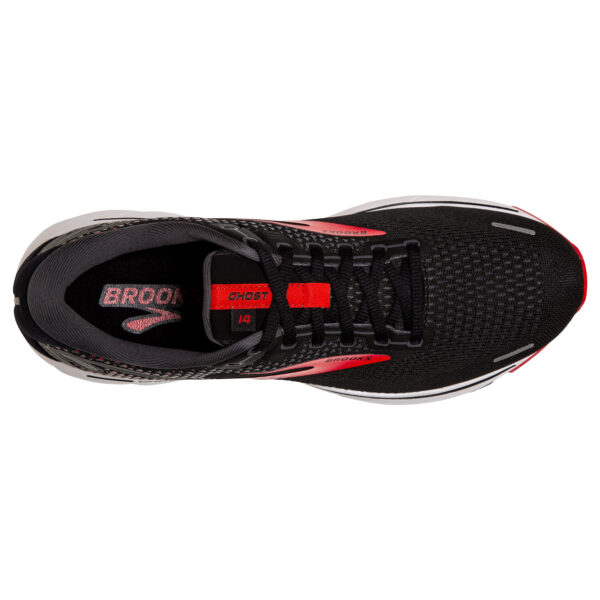 Brooks Men's Ghost 14 - Black/Red/White - Image 5