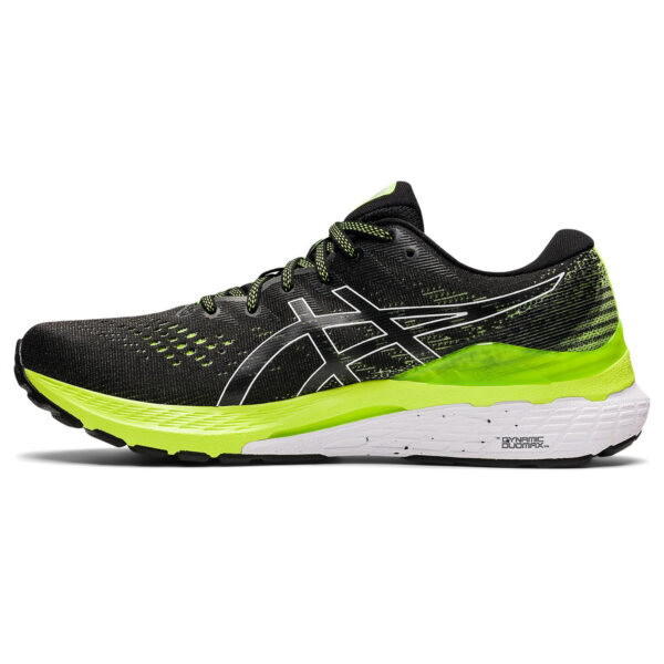 Asics Men's Gel-Kayano 28 - Black/Hazard Green - Image 2