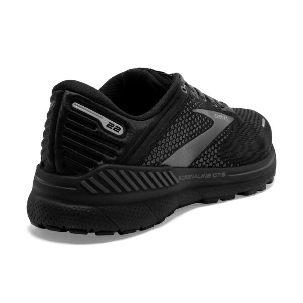 Brooks Men's Adrenaline GTS 22 - Black/Black/Ebony - Image 4