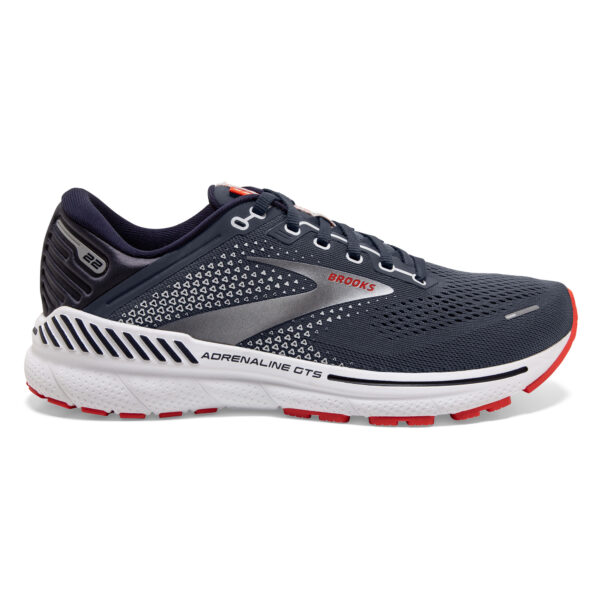 Brooks Men's Adrenaline GTS 22 Wide - Peacoat/India Ink/Grenadine