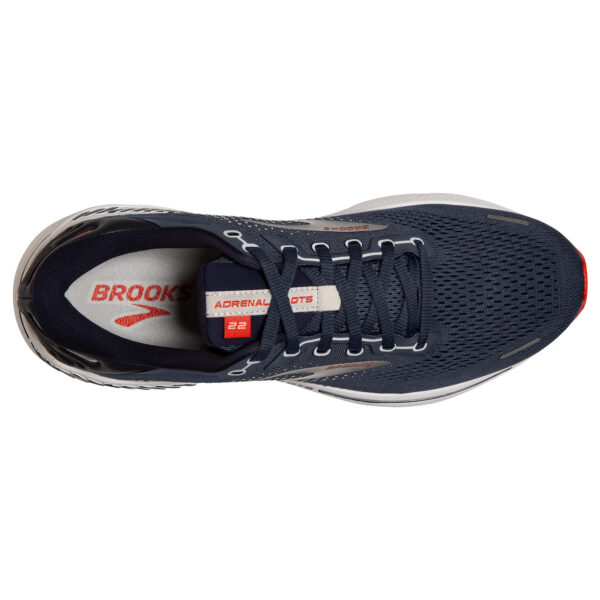 Brooks Men's Adrenaline GTS 22 Wide - Peacoat/India Ink/Grenadine - Image 5
