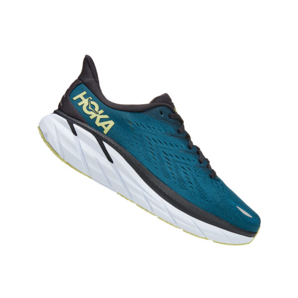 Hoka Men's Clifton 8 - Blue Coral/Butterfly - Image 3