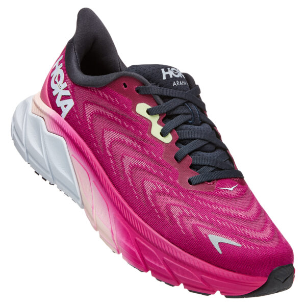 Hoka Women's Arahi 6 - Festival Fuchsia/Ibis Rose - Image 2