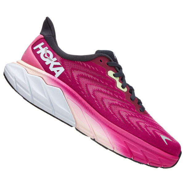 Hoka Women's Arahi 6 - Festival Fuchsia/Ibis Rose - Image 3