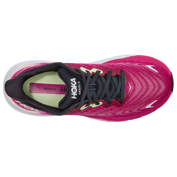 Hoka Women's Arahi 6 - Festival Fuchsia/Ibis Rose - Image 6