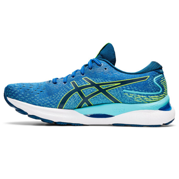 Asics Men's Gel-Nimbus 24 - Lake Drive/Hazard Green - Image 2