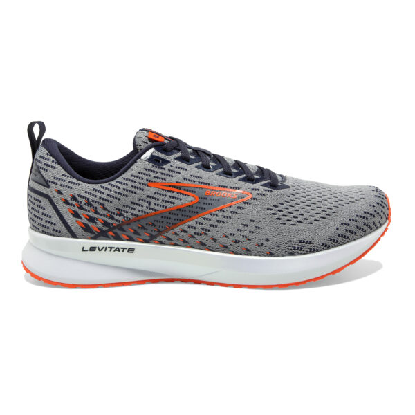 Brooks Men's Levitate 5 - Grey/Peacoat/Flame