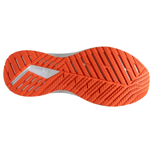Brooks Men's Levitate 5 - Grey/Peacoat/Flame - Image 6