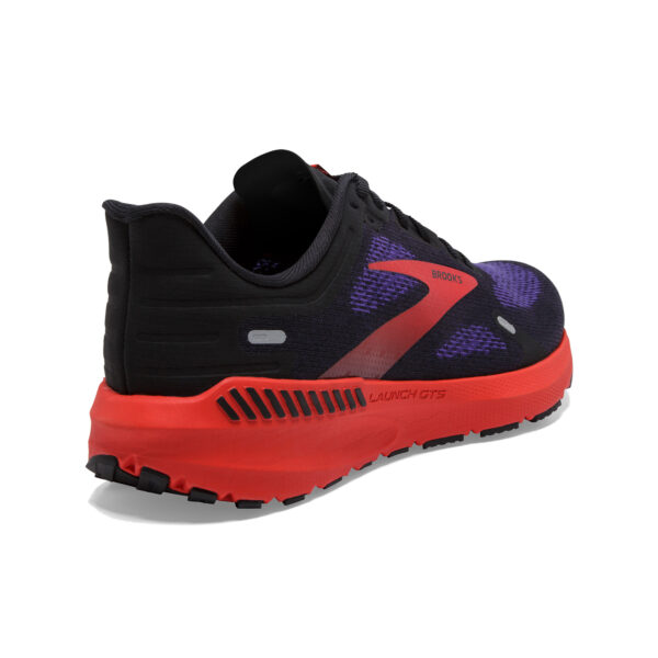 Brooks Men's Launch GTS 9 - Black/Deep Blue/Red - Image 4