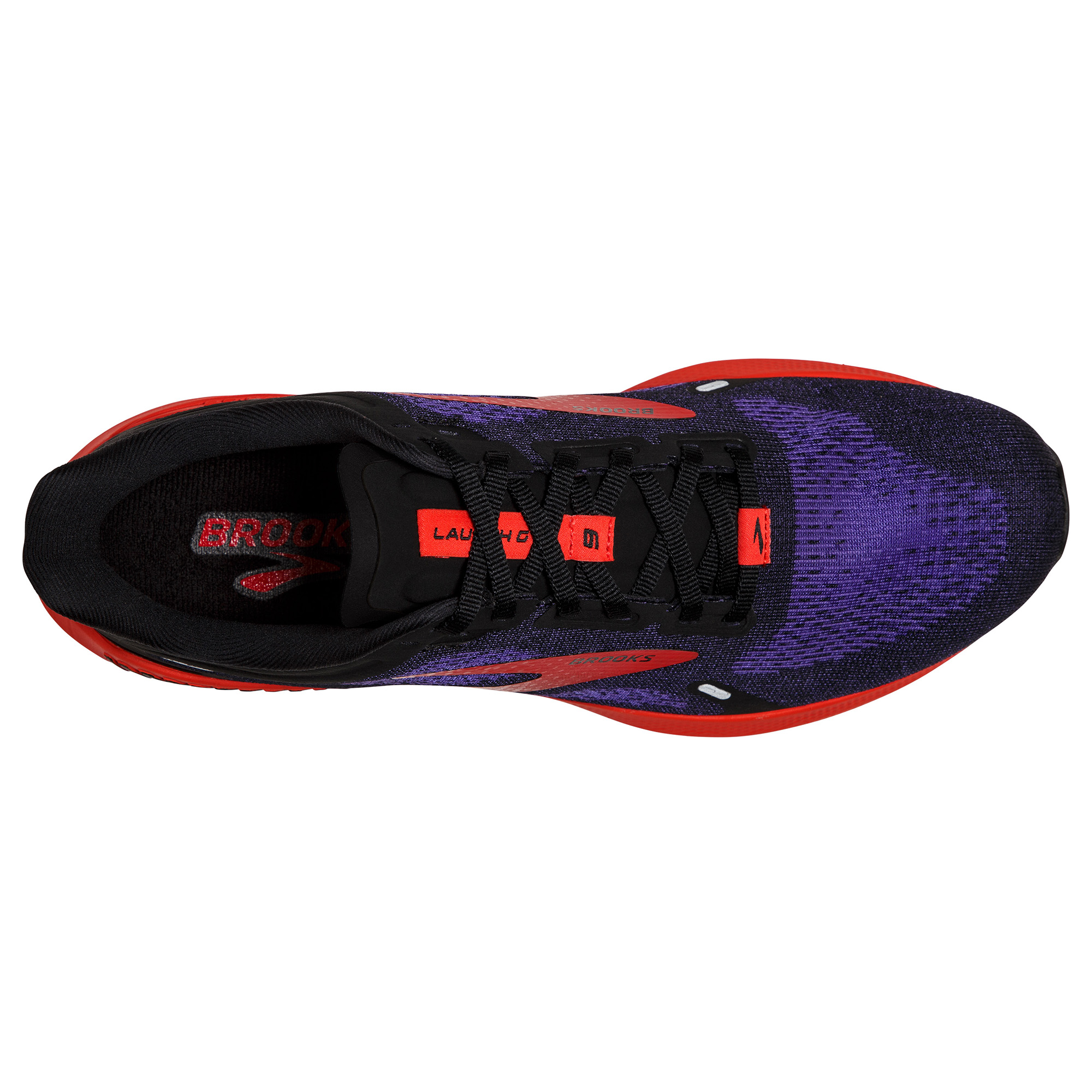 Brooks Men s Launch GTS 9 Black Deep Blue Red Running Bath