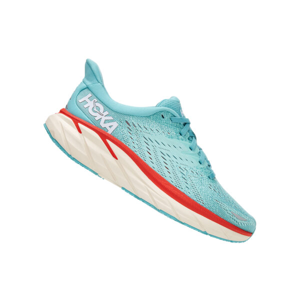 Hoka Women's Clifton 8 - Aquarelle/Eggshell Blue - Image 3