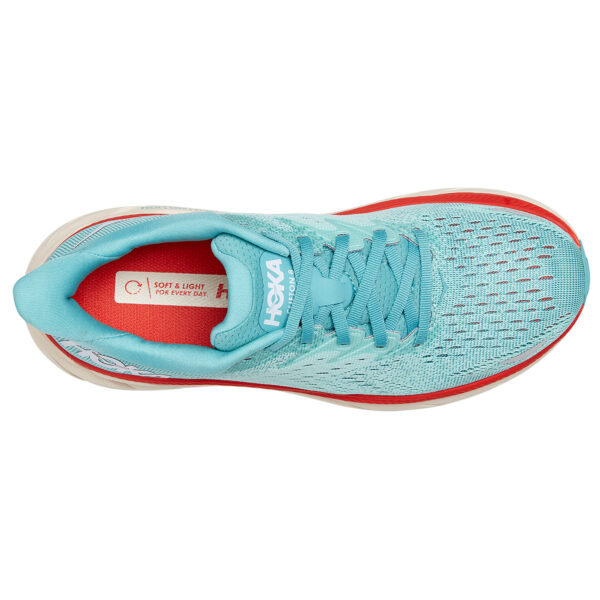 Hoka Women's Clifton 8 - Aquarelle/Eggshell Blue - Image 6