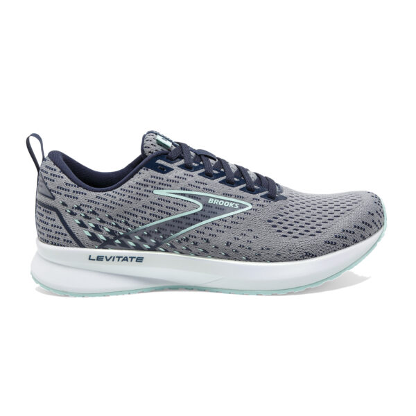 Brooks Women's Levitate 5 - Grey/Peacoat/Blue Light
