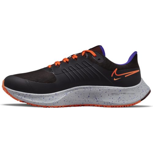 Nike black hot sale orange running shoes