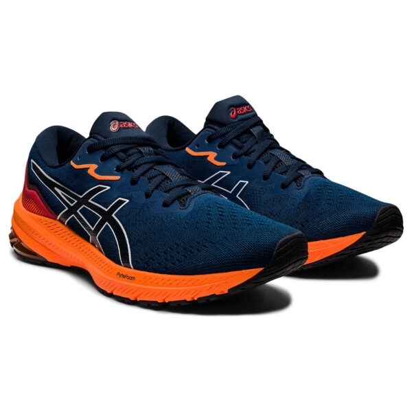 Asics Men's GT-1000 11 - French Blue/Shocking Orange - Image 3