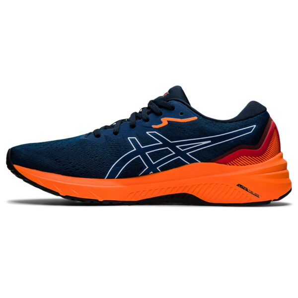 Asics Men's GT-1000 11 - French Blue/Shocking Orange - Image 2