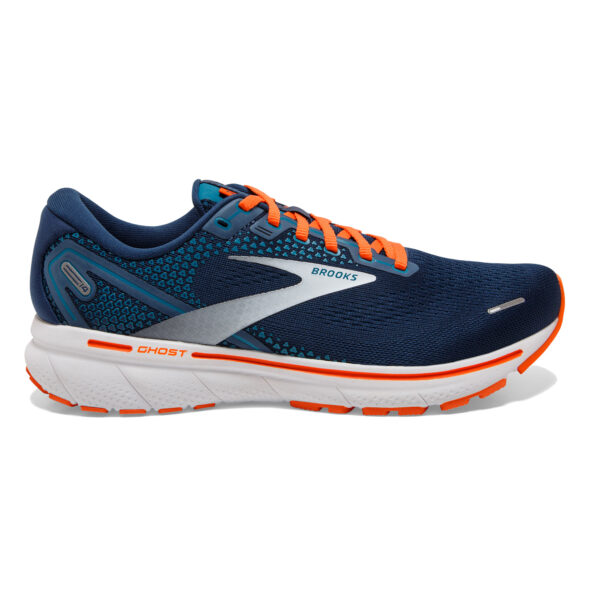 Brooks Men's Ghost 14 - Titan/Teal/Flame
