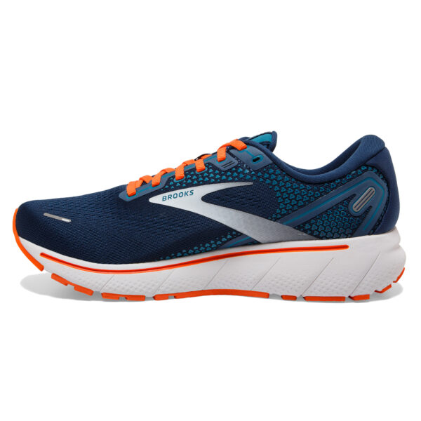 Brooks Men's Ghost 14 - Titan/Teal/Flame - Image 2