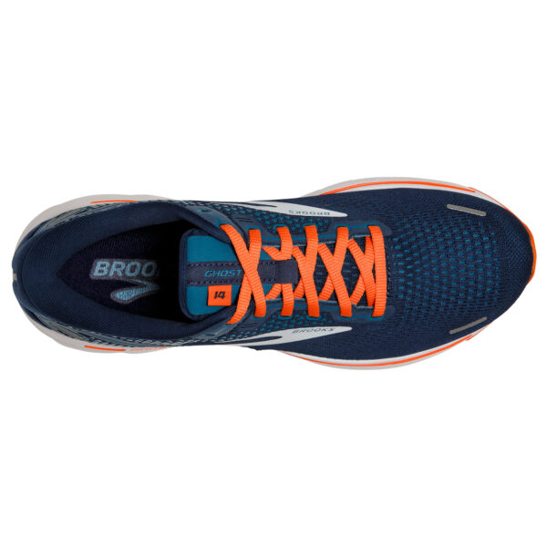 Brooks Men's Ghost 14 - Titan/Teal/Flame - Image 5