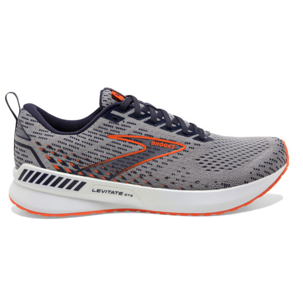 Brooks Men's Levitate GTS 5 - Grey/Peacoat/Flame