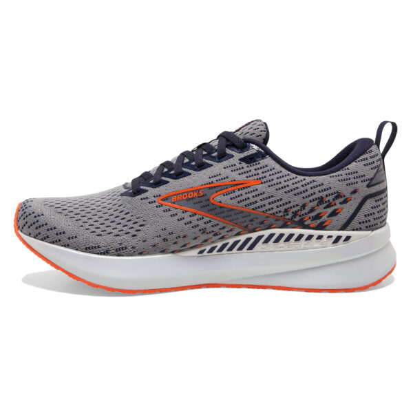 Brooks Men's Levitate GTS 5 - Grey/Peacoat/Flame - Image 2