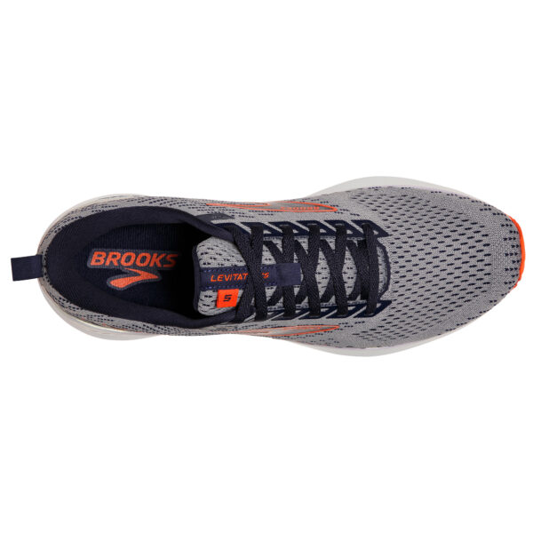 Brooks Men's Levitate GTS 5 - Grey/Peacoat/Flame - Image 5