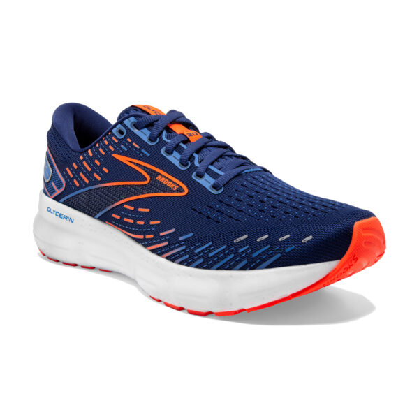 Brooks Men's Glycerin 20 - Blue Depths/Palace Blue/Orange - Image 3