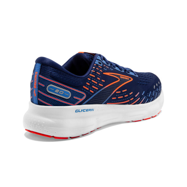 Brooks Men's Glycerin 20 - Blue Depths/Palace Blue/Orange - Image 4