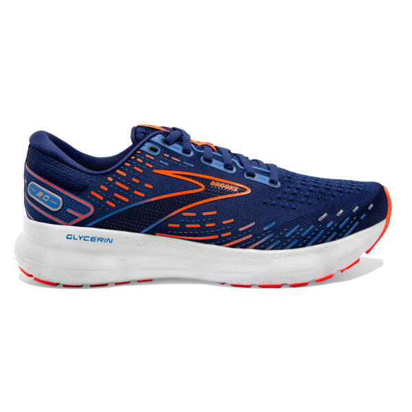 Brooks Men's Glycerin 20 - Blue Depths/Palace Blue/Orange
