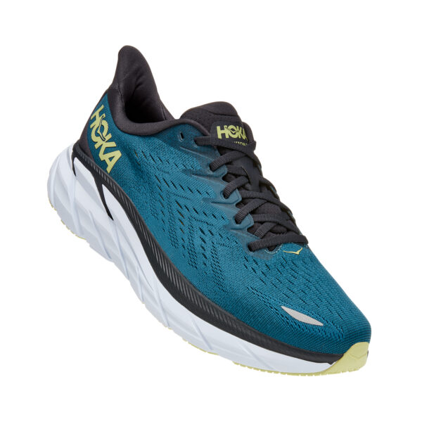 Hoka Men's Clifton 8 Wide - Blue Coral / Butterfly - Image 2
