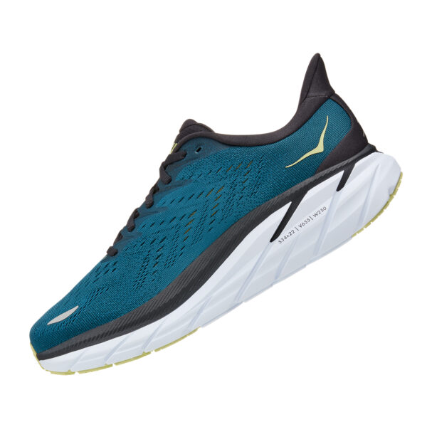Hoka Men's Clifton 8 Wide - Blue Coral / Butterfly - Image 5