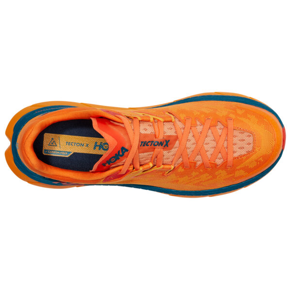Hoka Men's Tecton X - Persimmon Orange/ Radiant Yellow - Image 7